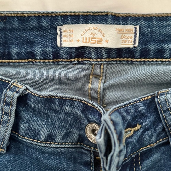 Lace / Rhinestone Ankle Jeans - Picture 2 of 3